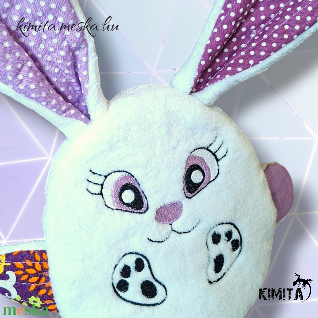 Húsvéti nyuszi zsebbel - ünnepi díszek, dekorációk - húsvéti díszek és dekorációk - húsvéti pénzátadó - Meska.hu