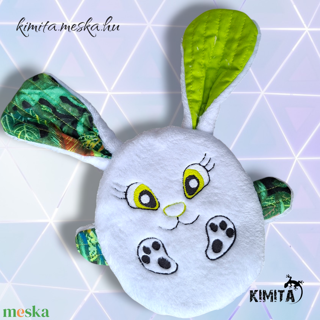 Húsvéti nyuszi zsebbel - ünnepi díszek, dekorációk - húsvéti díszek és dekorációk - húsvéti pénzátadó - Meska.hu