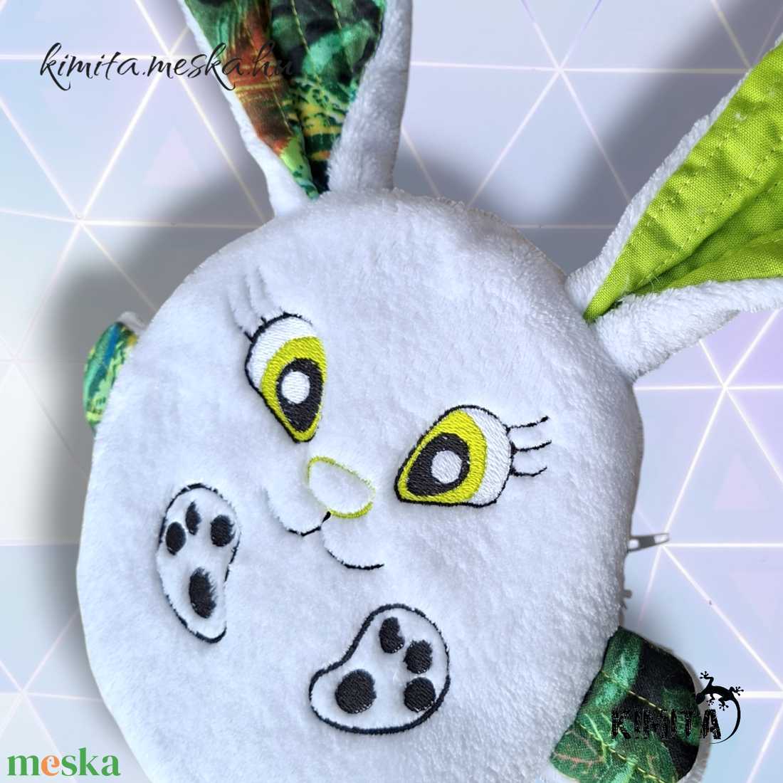 Húsvéti nyuszi zsebbel - ünnepi díszek, dekorációk - húsvéti díszek és dekorációk - húsvéti pénzátadó - Meska.hu