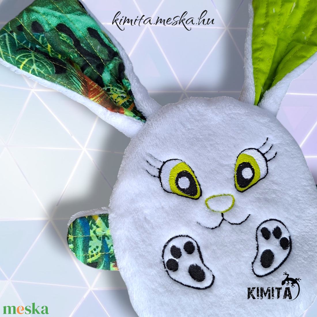 Húsvéti nyuszi zsebbel - ünnepi díszek, dekorációk - húsvéti díszek és dekorációk - húsvéti pénzátadó - Meska.hu