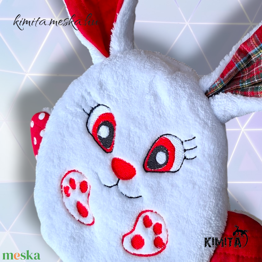 Húsvéti nyuszi zsebbel - ünnepi díszek, dekorációk - húsvéti díszek és dekorációk - húsvéti pénzátadó - Meska.hu