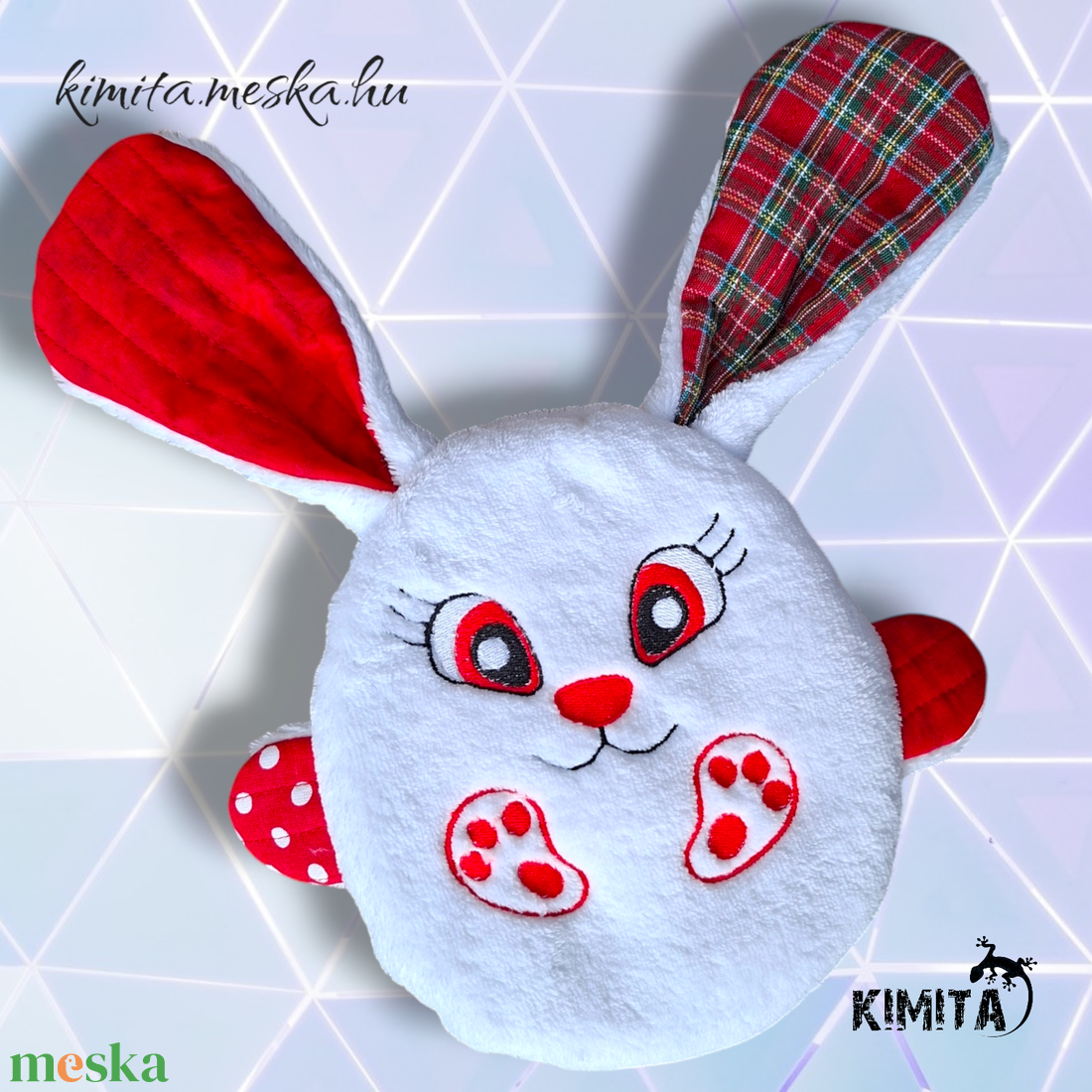 Húsvéti nyuszi zsebbel - ünnepi díszek, dekorációk - húsvéti díszek és dekorációk - húsvéti pénzátadó - Meska.hu