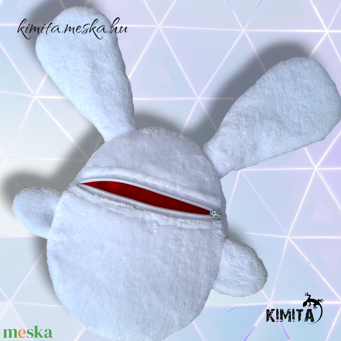 Húsvéti nyuszi zsebbel - ünnepi díszek, dekorációk - húsvéti díszek és dekorációk - húsvéti pénzátadó - Meska.hu