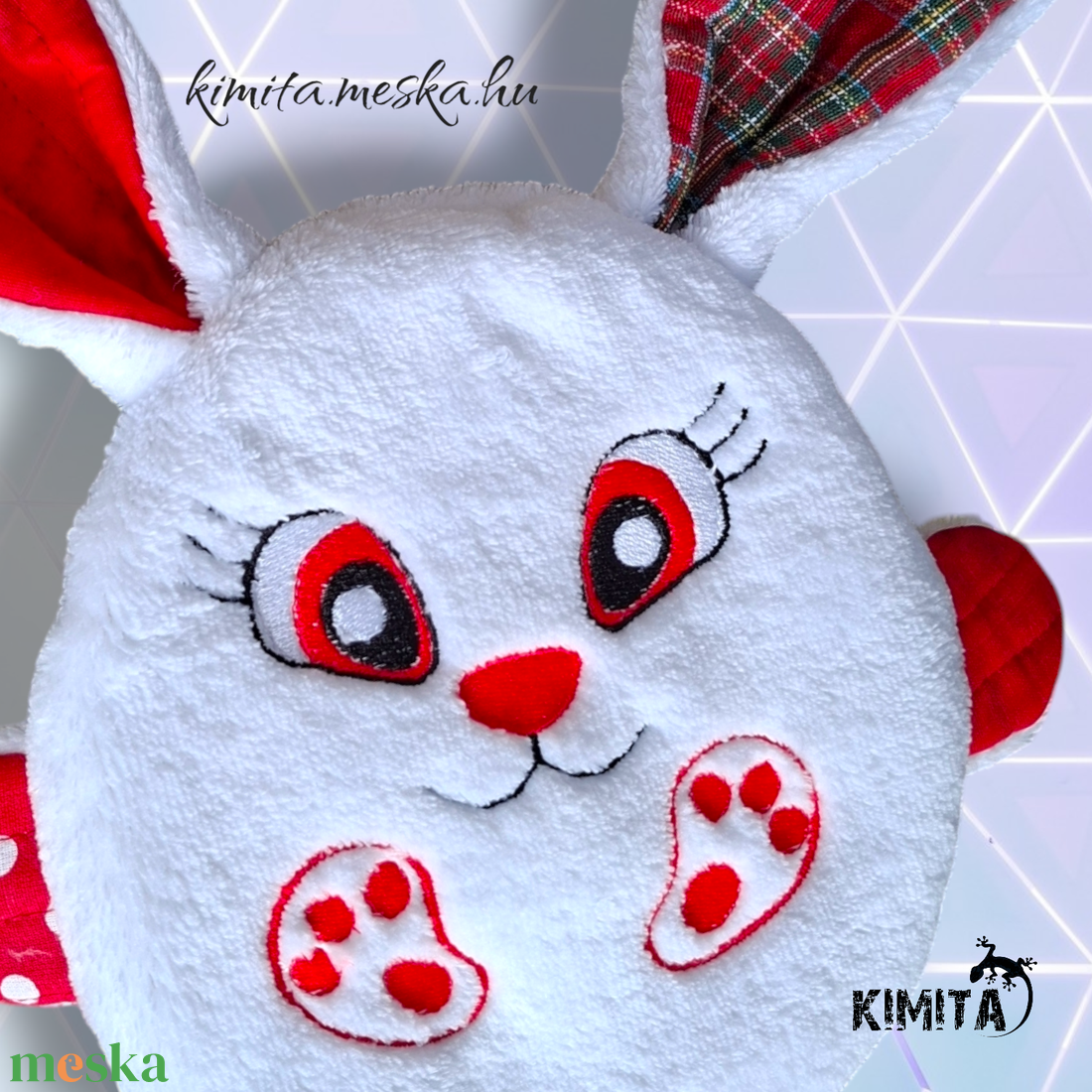 Húsvéti nyuszi zsebbel - ünnepi díszek, dekorációk - húsvéti díszek és dekorációk - húsvéti pénzátadó - Meska.hu