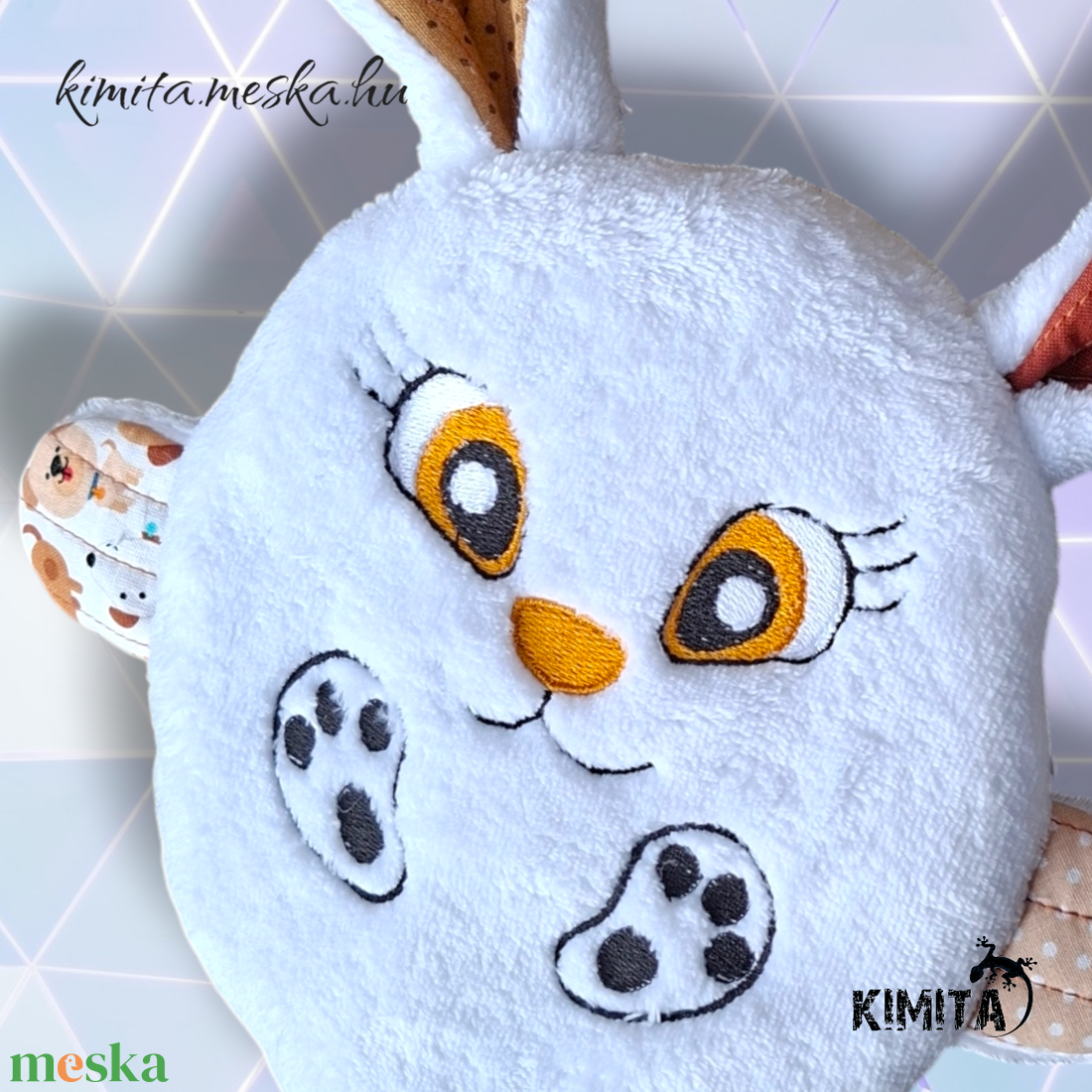 Húsvéti nyuszi zsebbel - ünnepi díszek, dekorációk - húsvéti díszek és dekorációk - húsvéti pénzátadó - Meska.hu