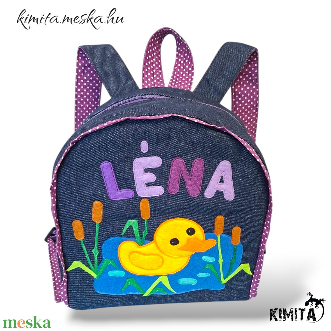 Kacsás Hátizsák  - táska & tok - hátizsák - kishátizsák - Meska.hu