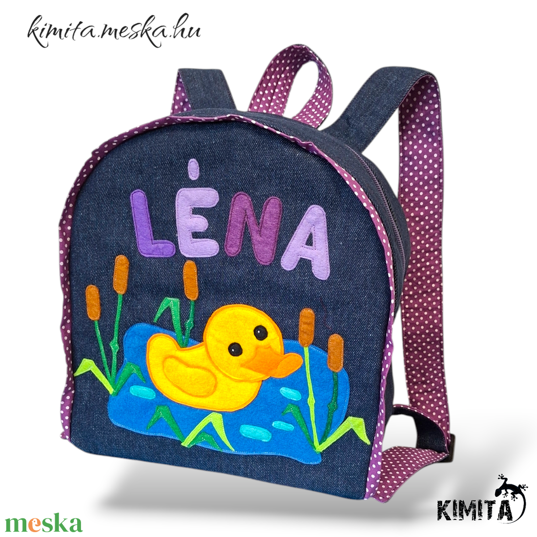 Kacsás Hátizsák  - táska & tok - hátizsák - kishátizsák - Meska.hu