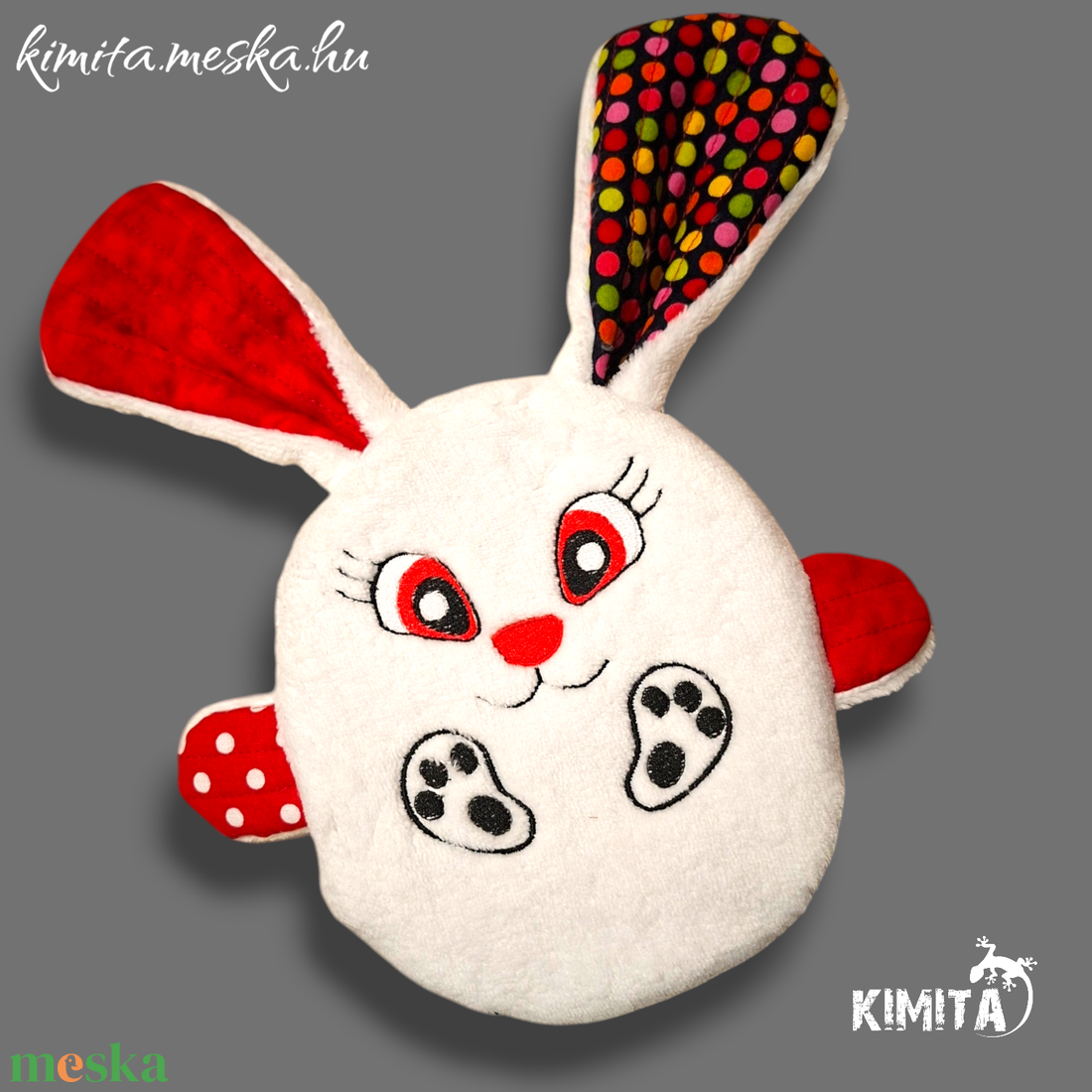 Húsvéti nyuszi zsebbel - ünnepi díszek, dekorációk - húsvéti díszek és dekorációk - húsvéti pénzátadó - Meska.hu