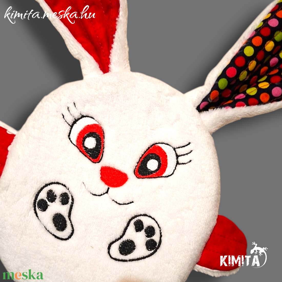 Húsvéti nyuszi zsebbel - ünnepi díszek, dekorációk - húsvéti díszek és dekorációk - húsvéti pénzátadó - Meska.hu