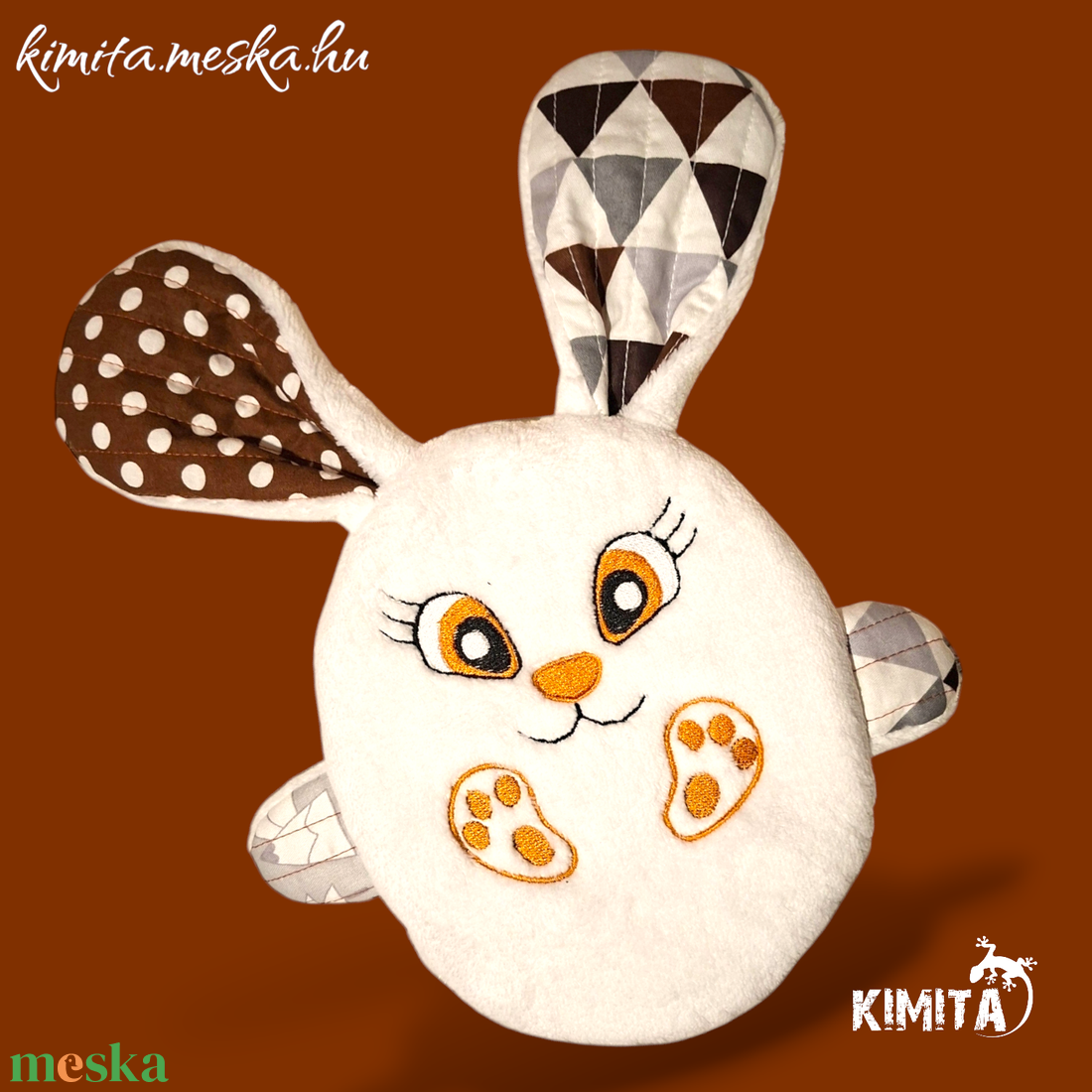 Húsvéti nyuszi zsebbel - ünnepi díszek, dekorációk - húsvéti díszek és dekorációk - húsvéti pénzátadó - Meska.hu