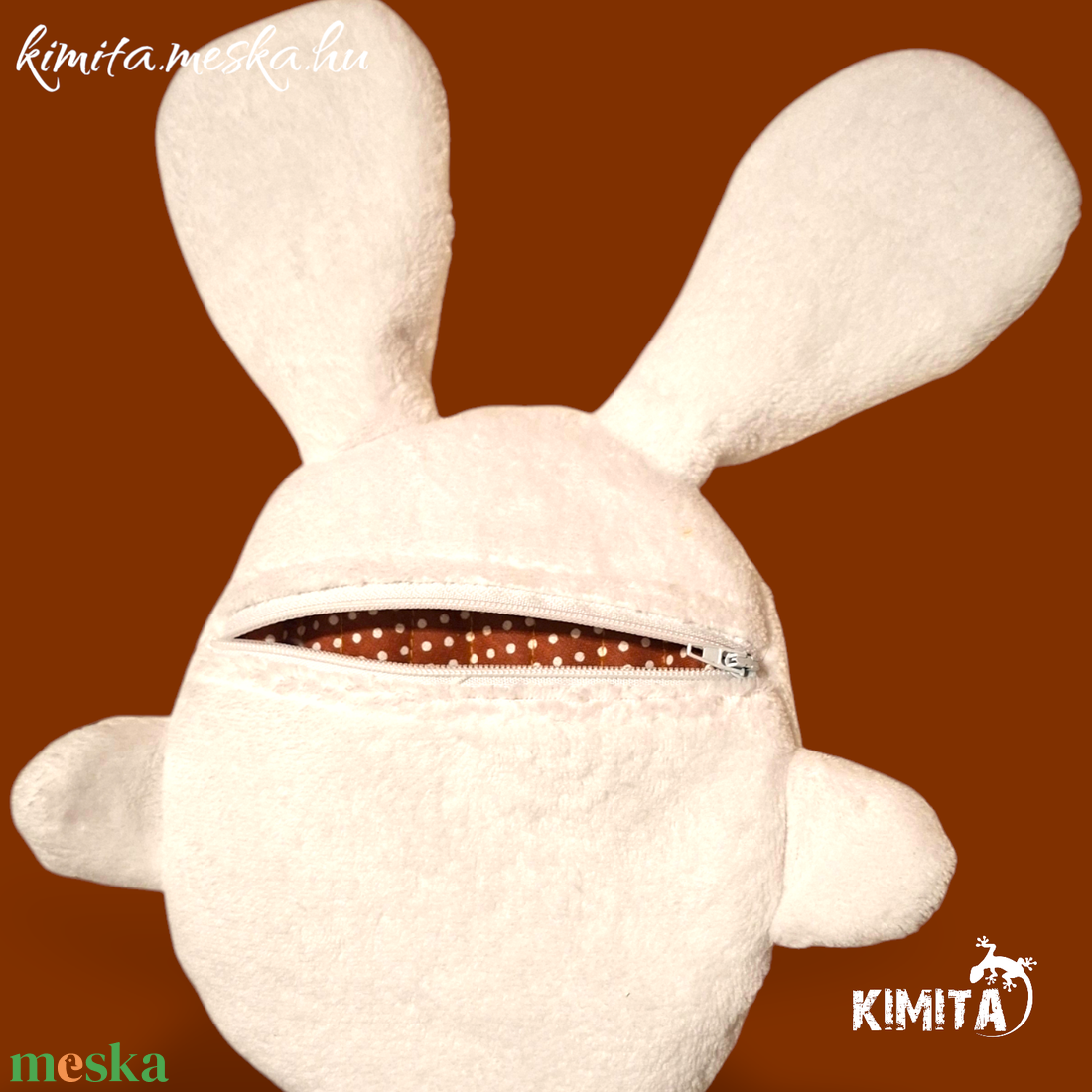Húsvéti nyuszi zsebbel - ünnepi díszek, dekorációk - húsvéti díszek és dekorációk - húsvéti pénzátadó - Meska.hu