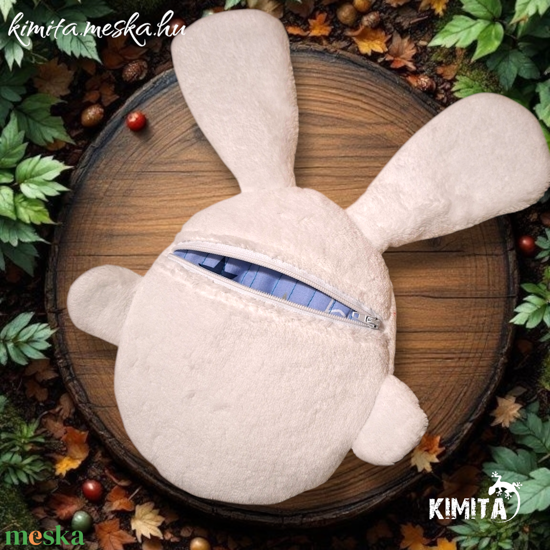 Húsvéti nyuszi zsebbel - ünnepi díszek, dekorációk - húsvéti díszek és dekorációk - húsvéti pénzátadó - Meska.hu