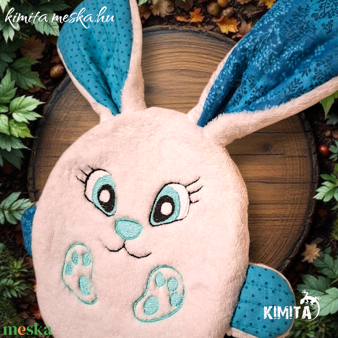 Húsvéti nyuszi zsebbel - ünnepi díszek, dekorációk - húsvéti díszek és dekorációk - húsvéti pénzátadó - Meska.hu