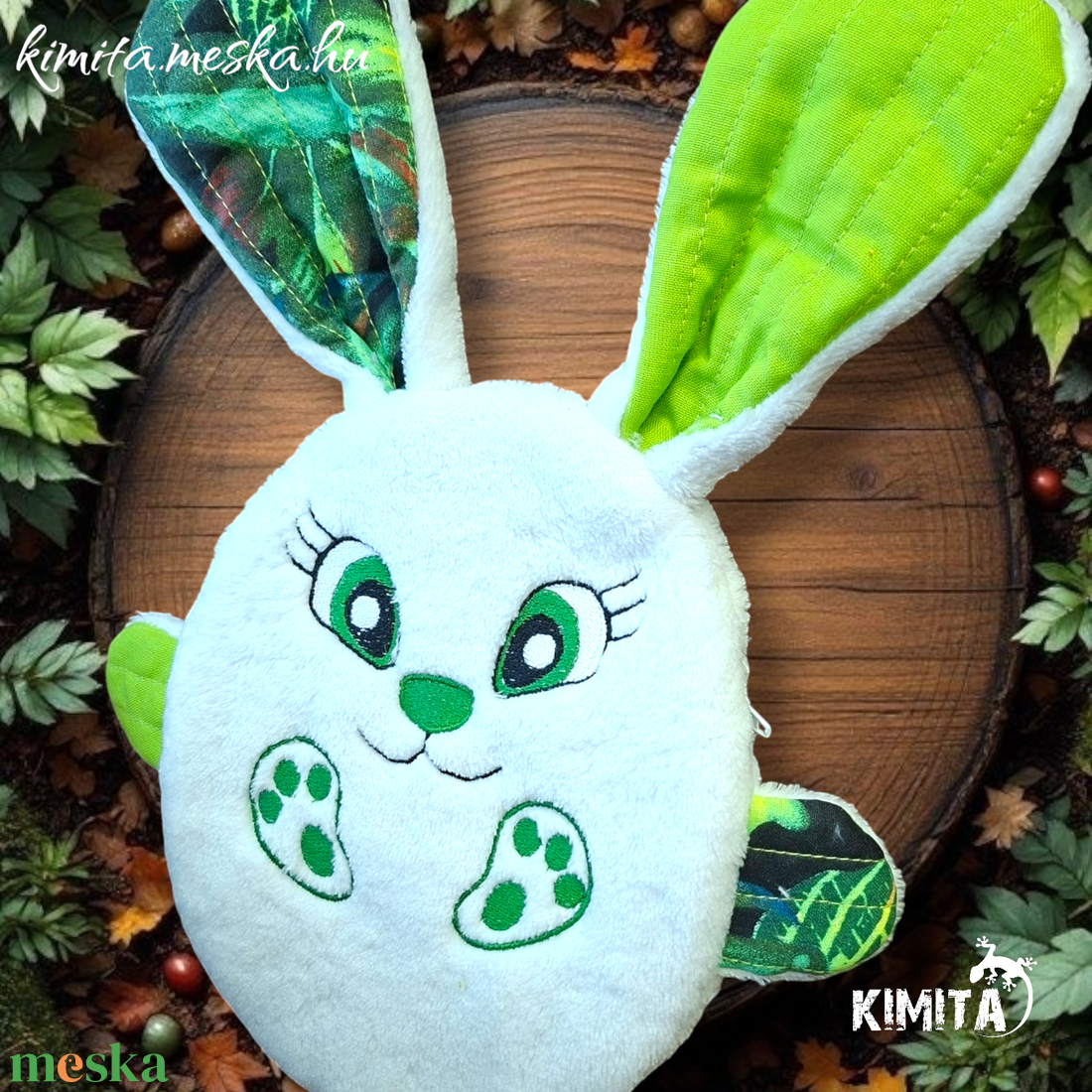 Húsvéti nyuszi zsebbel - játék & sport - plüssállat & játékfigura - nyuszi - Meska.hu