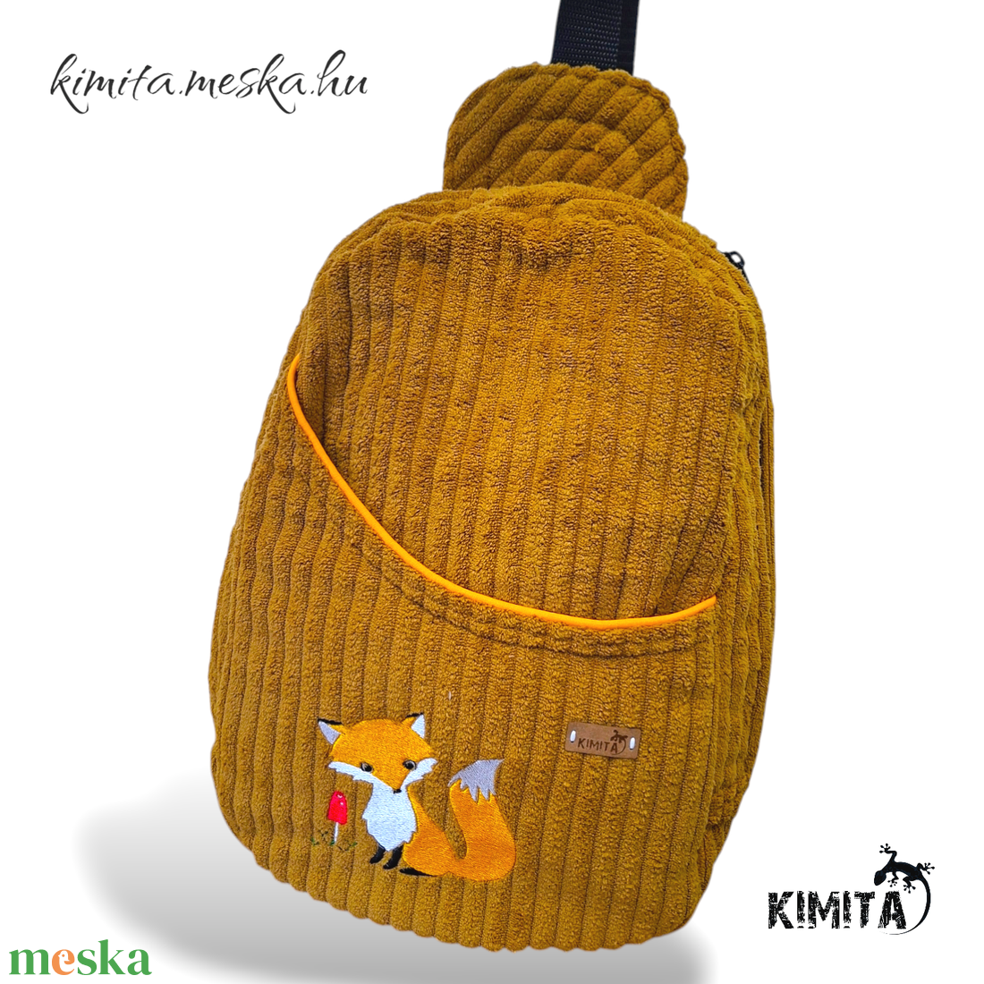 Fesztivál hátizsák-róka - táska & tok - hátizsák - hátizsák - Meska.hu