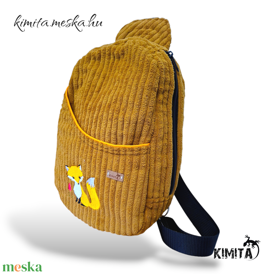 Fesztivál hátizsák-róka - táska & tok - hátizsák - hátizsák - Meska.hu