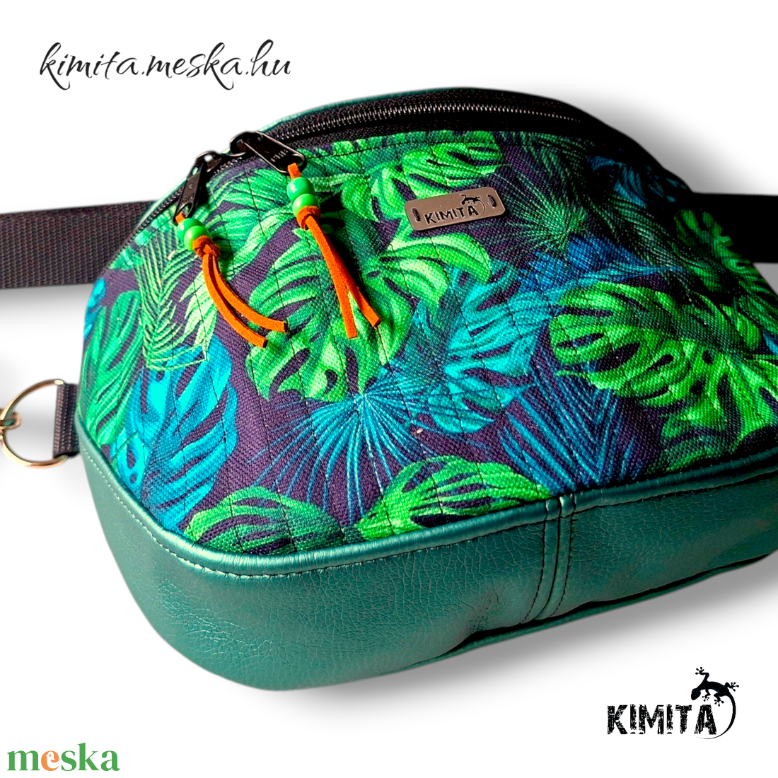 Levél mintás crossbody táska - táska & tok - kézitáska & válltáska - vállon átvethető táska - Meska.hu