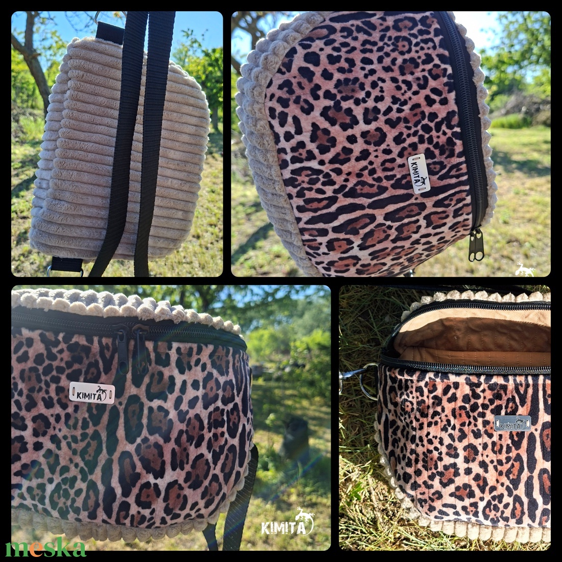 Leopárd crossbody táska - táska & tok - kézitáska & válltáska - vállon átvethető táska - Meska.hu