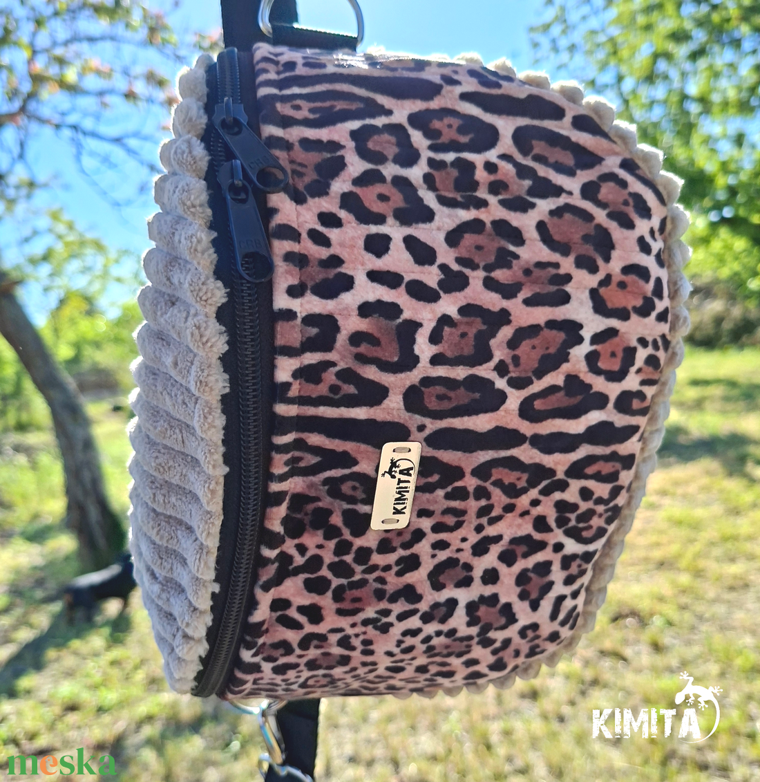 Leopárd crossbody táska - táska & tok - kézitáska & válltáska - vállon átvethető táska - Meska.hu