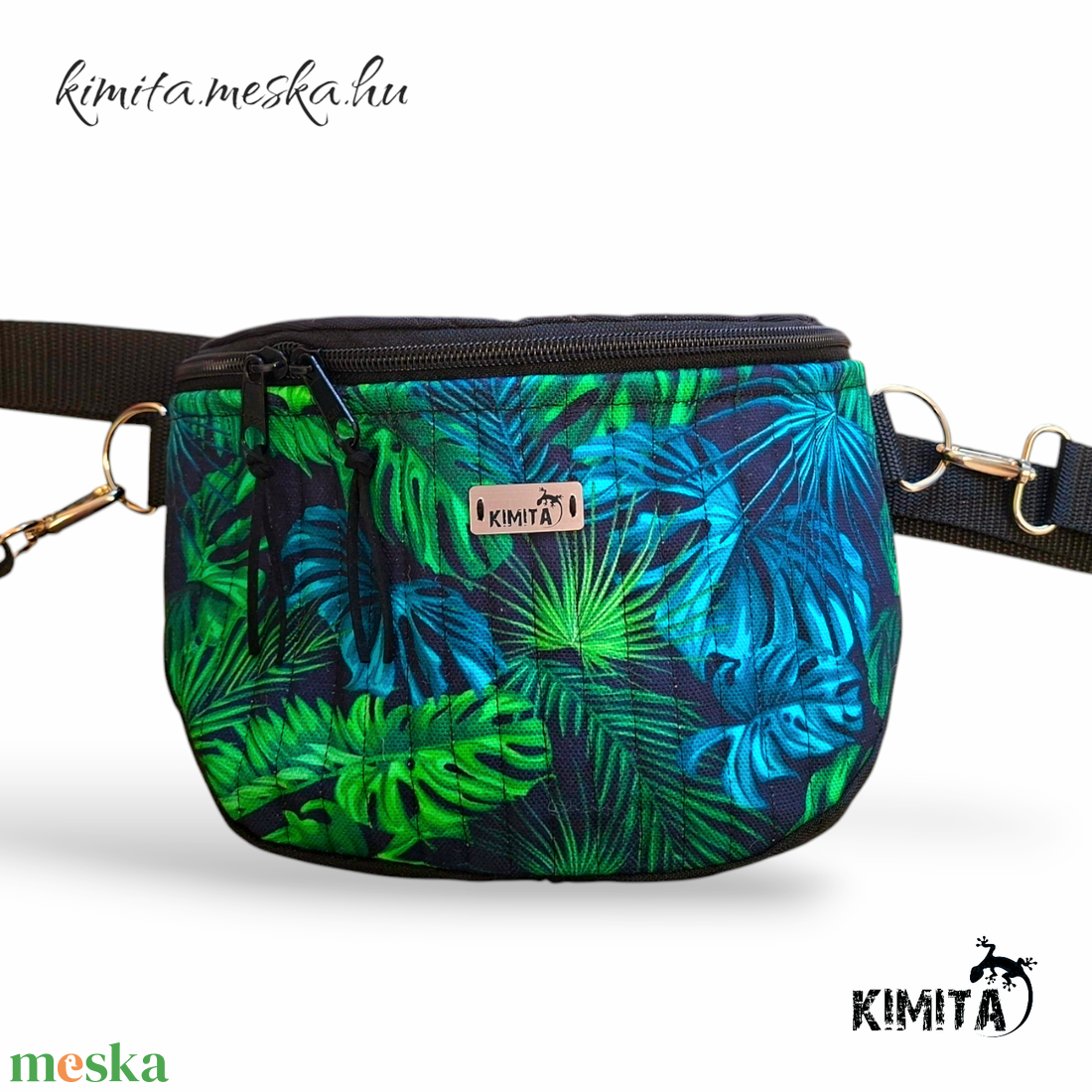 Levél mintás crossbody táska - táska & tok - kézitáska & válltáska - vállon átvethető táska - Meska.hu