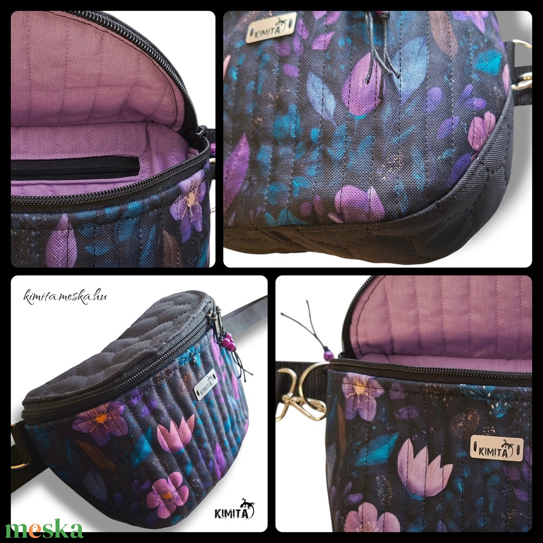 Levél mintás crossbody táska - táska & tok - kézitáska & válltáska - vállon átvethető táska - Meska.hu