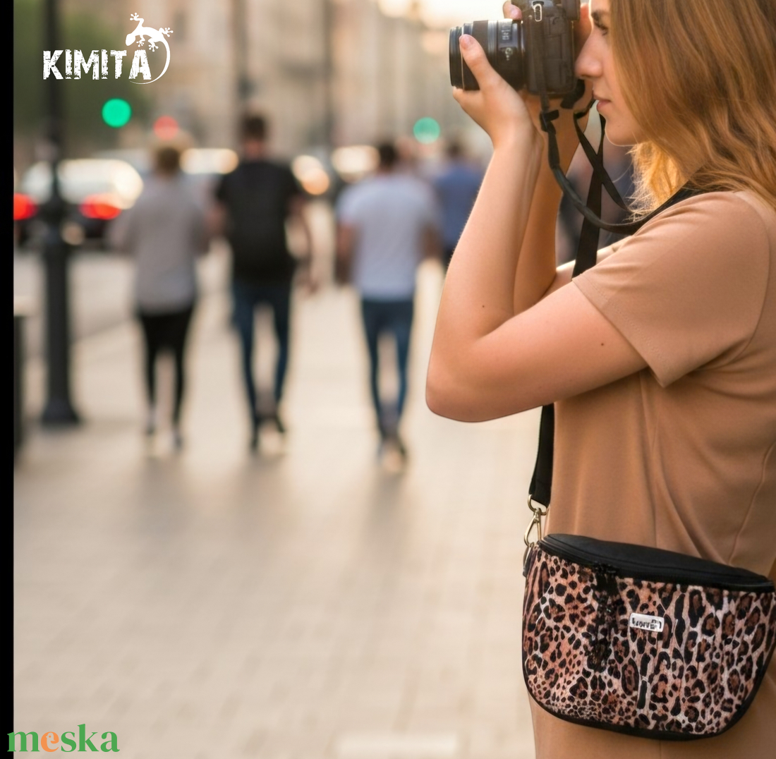 Leopárd mintás crossbody táska - táska & tok - kézitáska & válltáska - vállon átvethető táska - Meska.hu