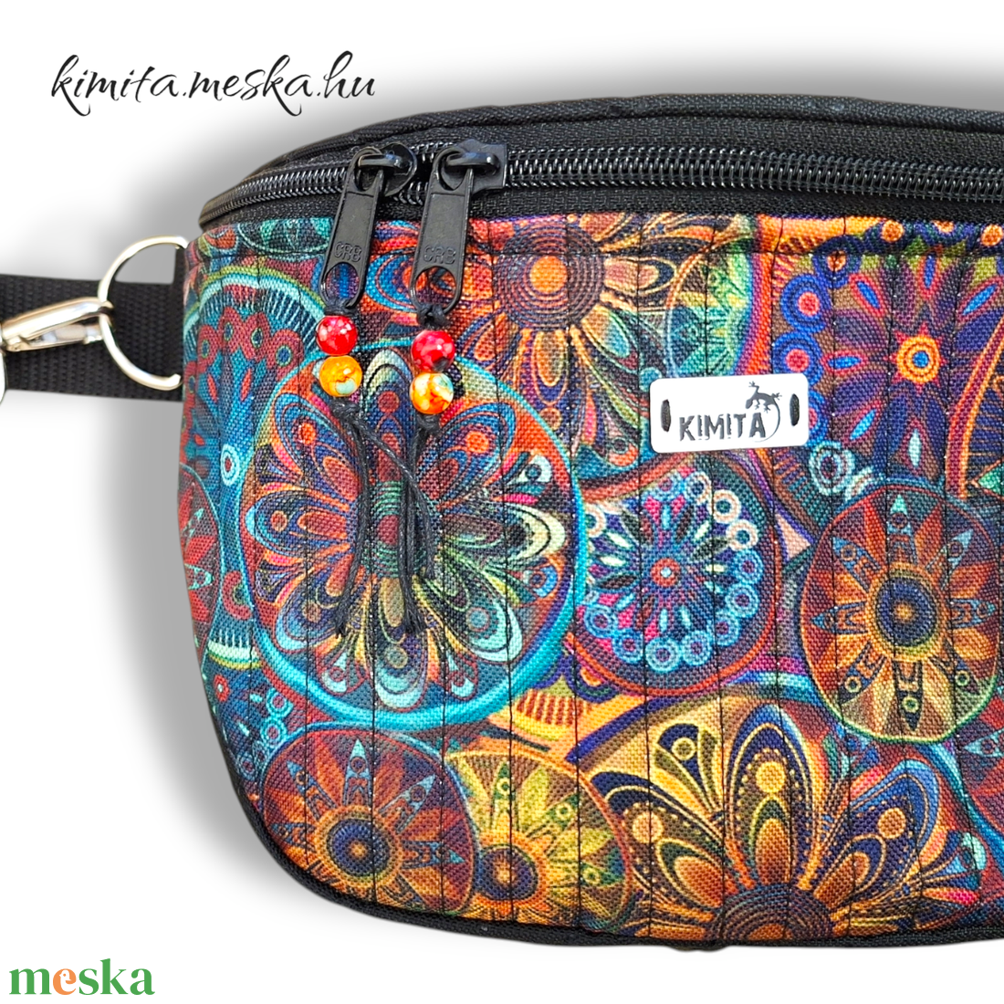 Mandalás crossbody táska - táska & tok - kézitáska & válltáska - vállon átvethető táska - Meska.hu