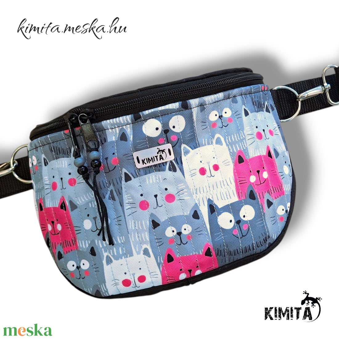 Cicás crossbody táska - táska & tok - kézitáska & válltáska - vállon átvethető táska - Meska.hu