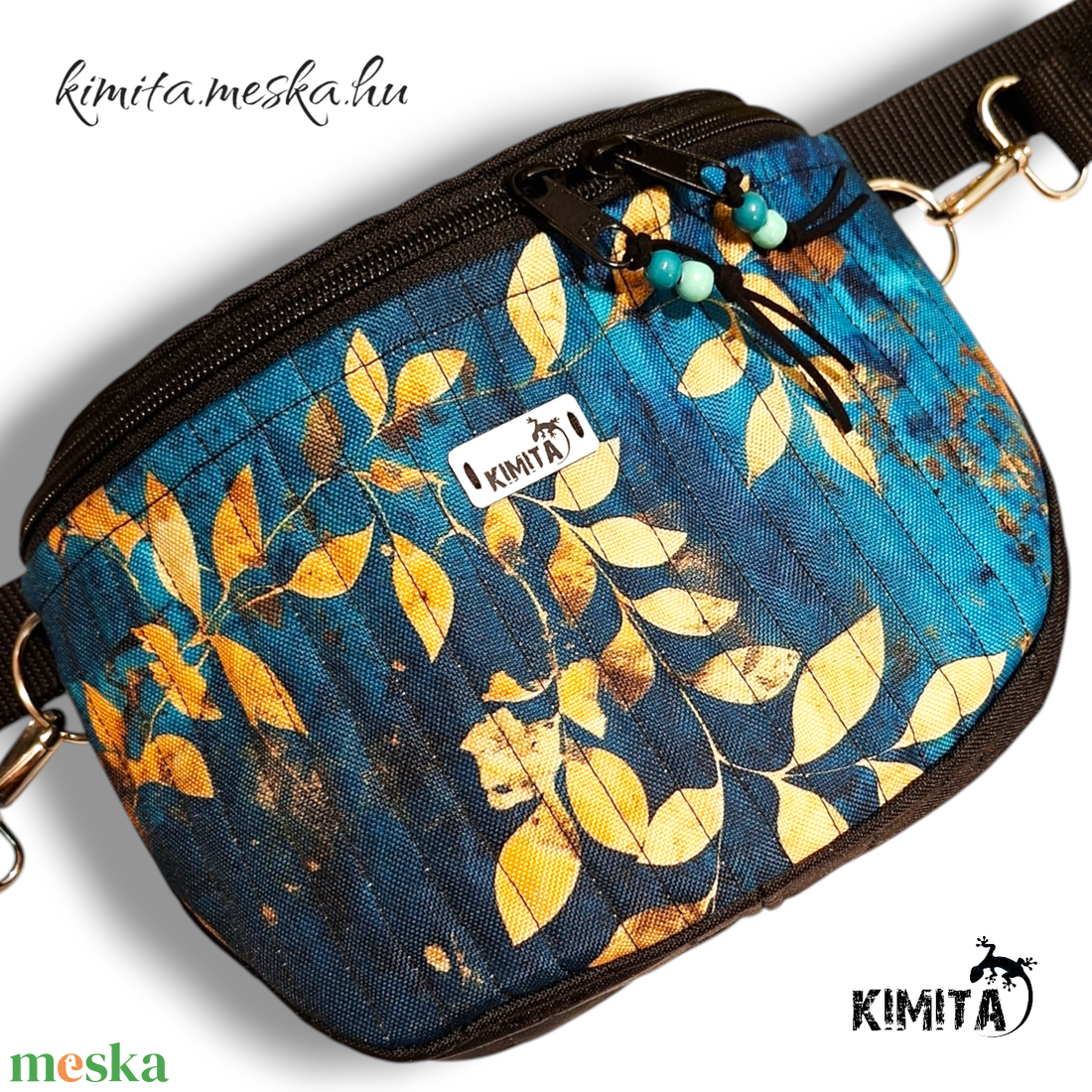Levelek crossbody táska - táska & tok - kézitáska & válltáska - vállon átvethető táska - Meska.hu
