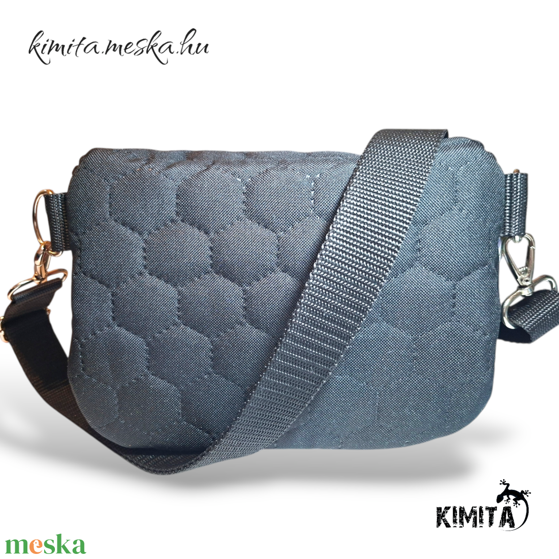 Virágok crossbody táska - táska & tok - kézitáska & válltáska - vállon átvethető táska - Meska.hu