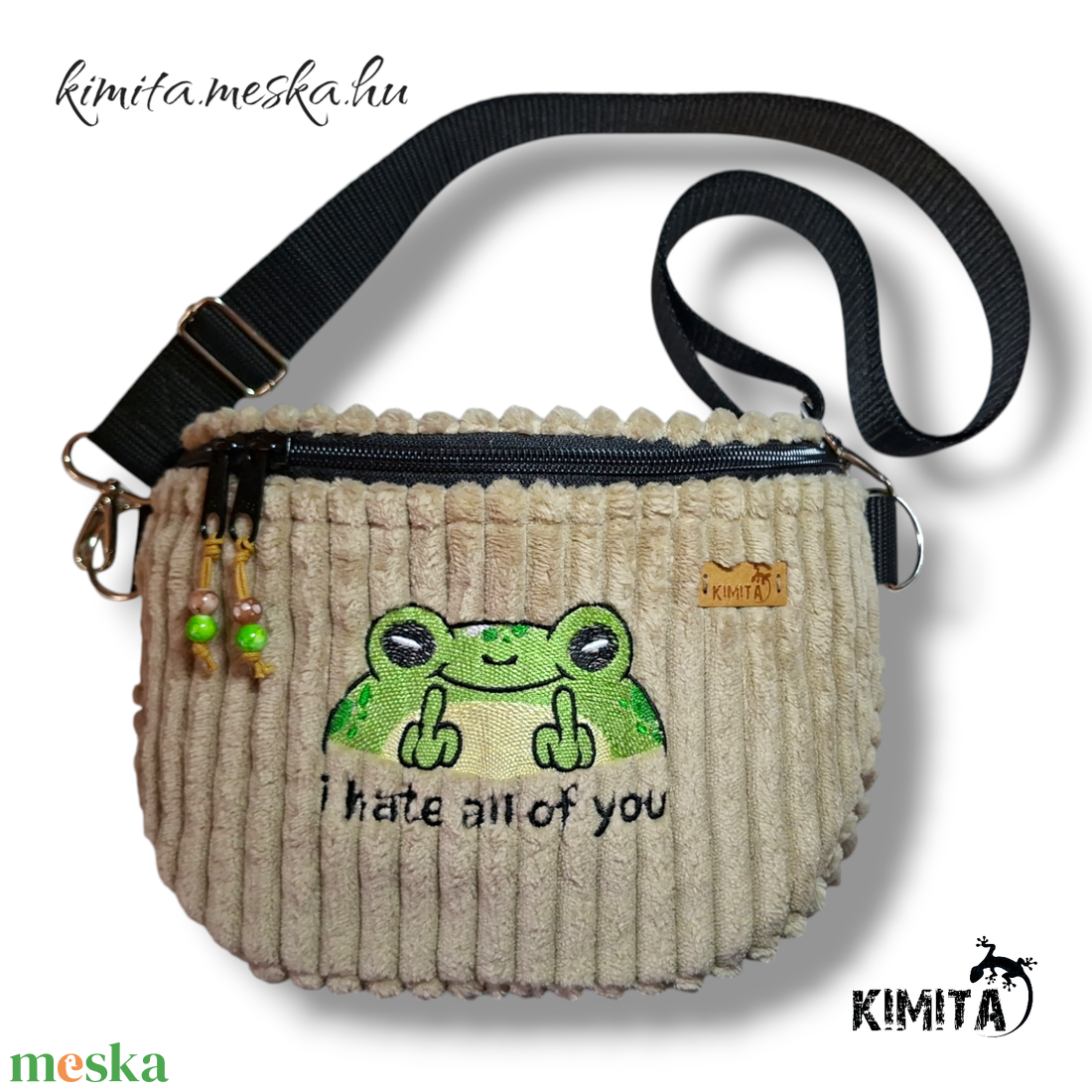 Békás crossbody táska - táska & tok - kézitáska & válltáska - vállon átvethető táska - Meska.hu