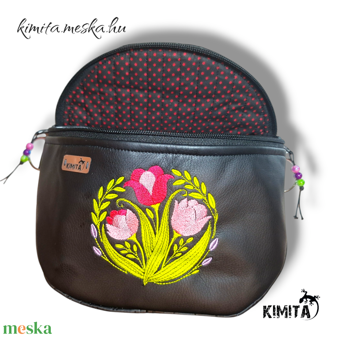 Himzett crossbody táska - táska & tok - kézitáska & válltáska - vállon átvethető táska - Meska.hu