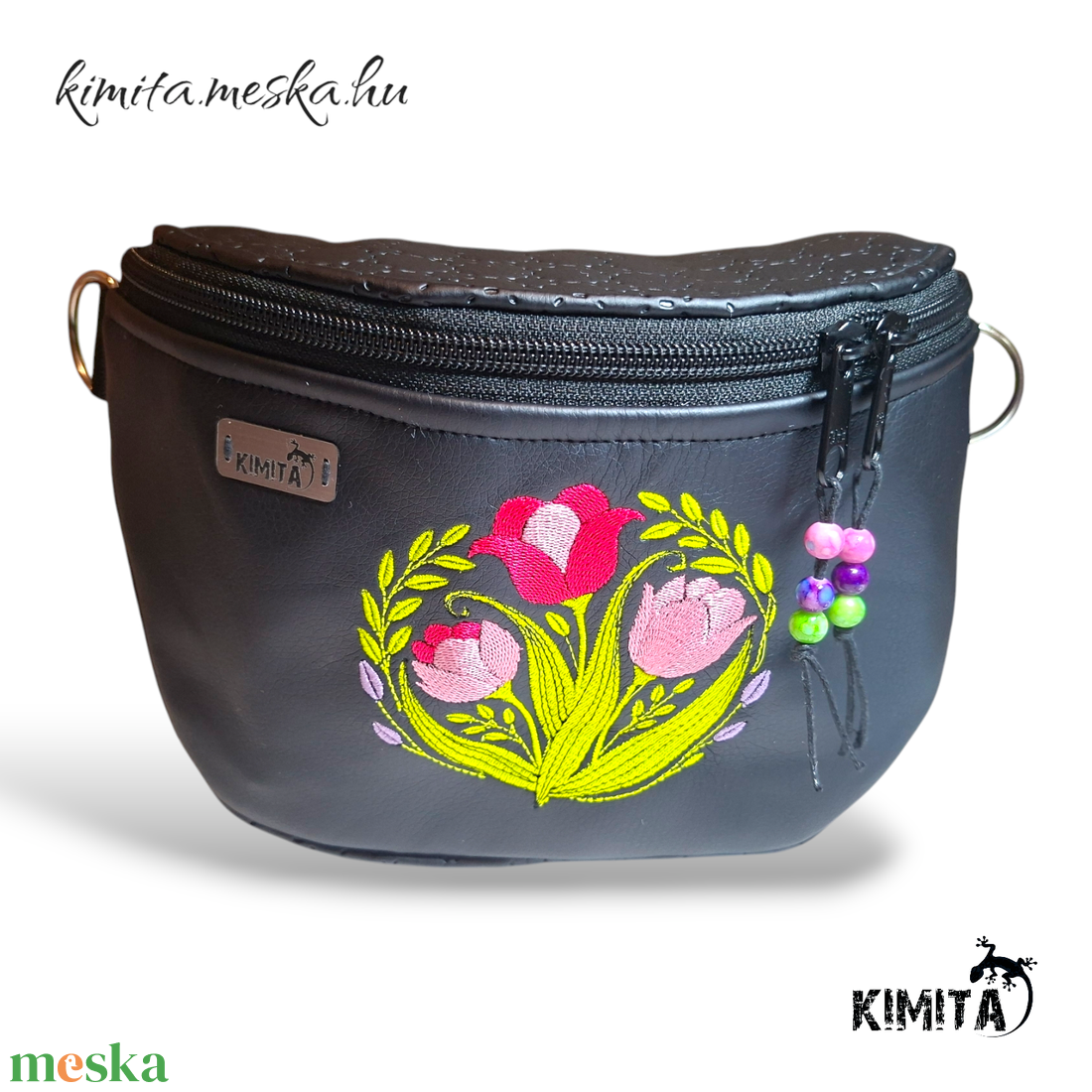 Himzett crossbody táska - táska & tok - kézitáska & válltáska - vállon átvethető táska - Meska.hu