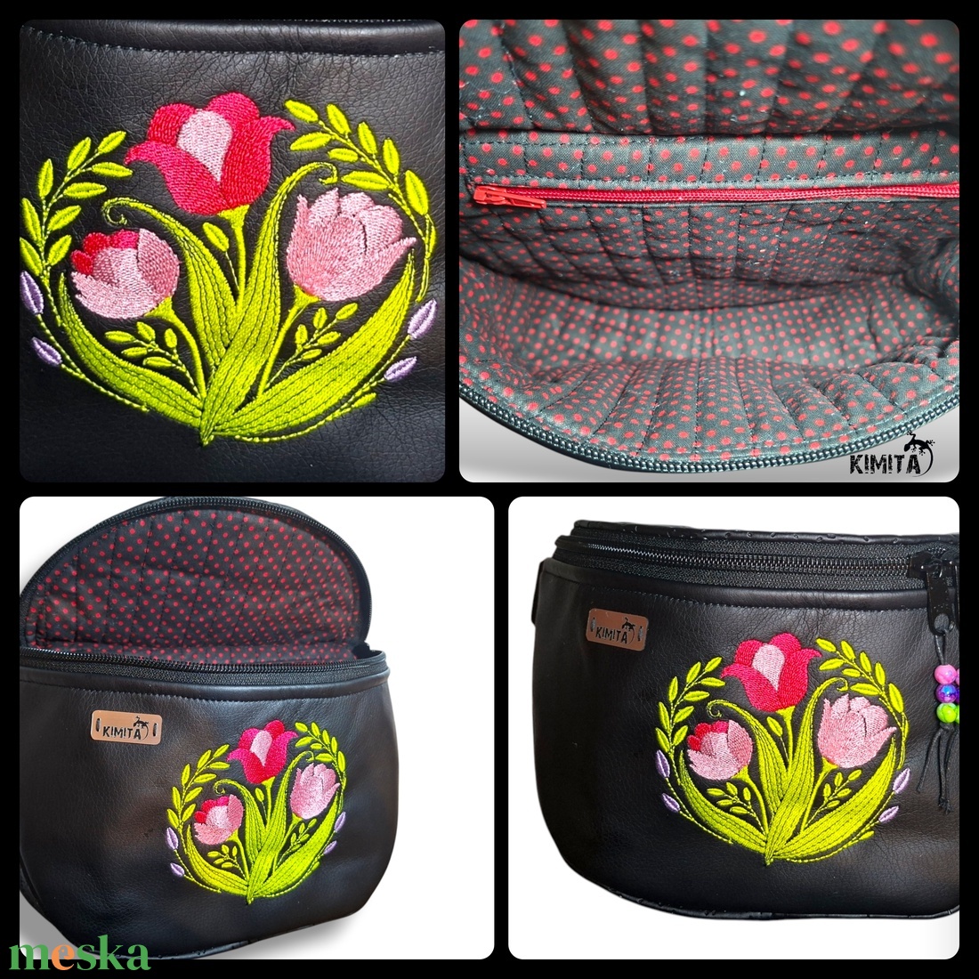 Himzett crossbody táska - táska & tok - kézitáska & válltáska - vállon átvethető táska - Meska.hu
