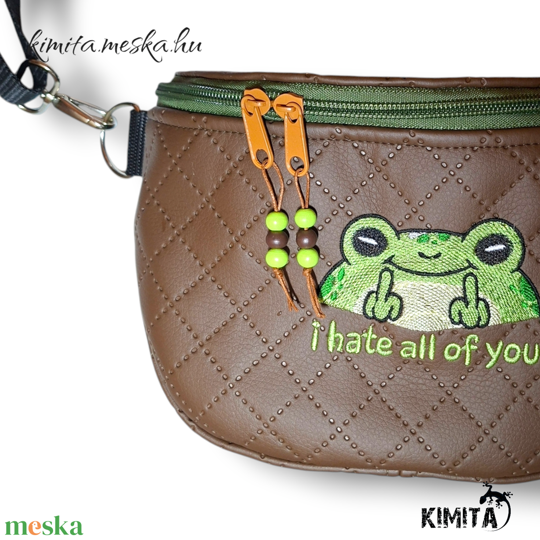 Békás crossbody táska - táska & tok - kézitáska & válltáska - vállon átvethető táska - Meska.hu