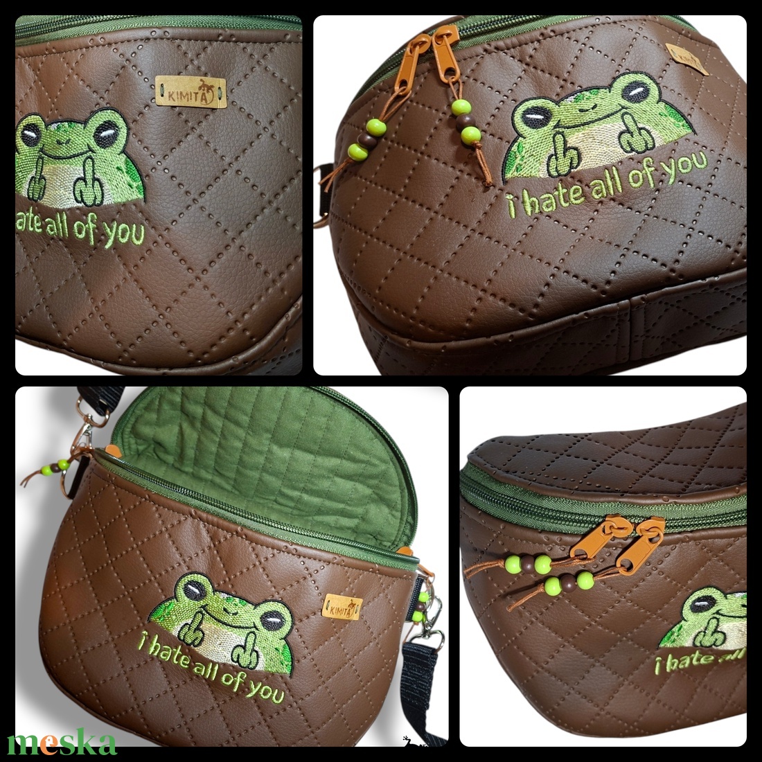 Békás crossbody táska - táska & tok - kézitáska & válltáska - vállon átvethető táska - Meska.hu