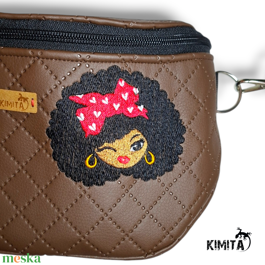 Afro hairstyl crossbody táska - táska & tok - kézitáska & válltáska - vállon átvethető táska - Meska.hu