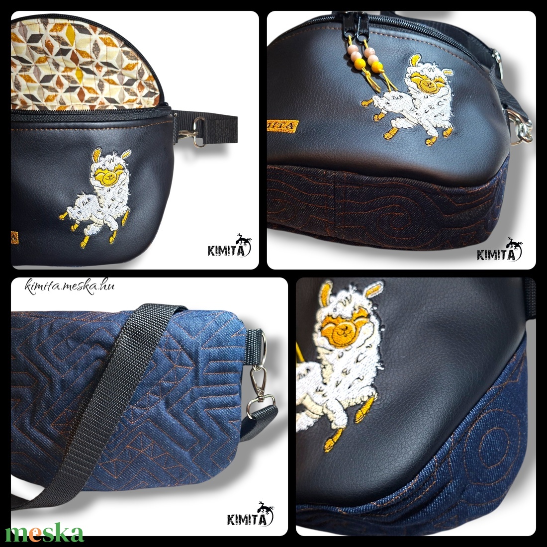 crossbody táska-bárány - táska & tok - kézitáska & válltáska - vállon átvethető táska - Meska.hu