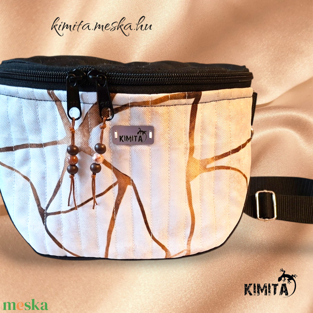 Márványos crossbody táska - táska & tok - kézitáska & válltáska - vállon átvethető táska - Meska.hu