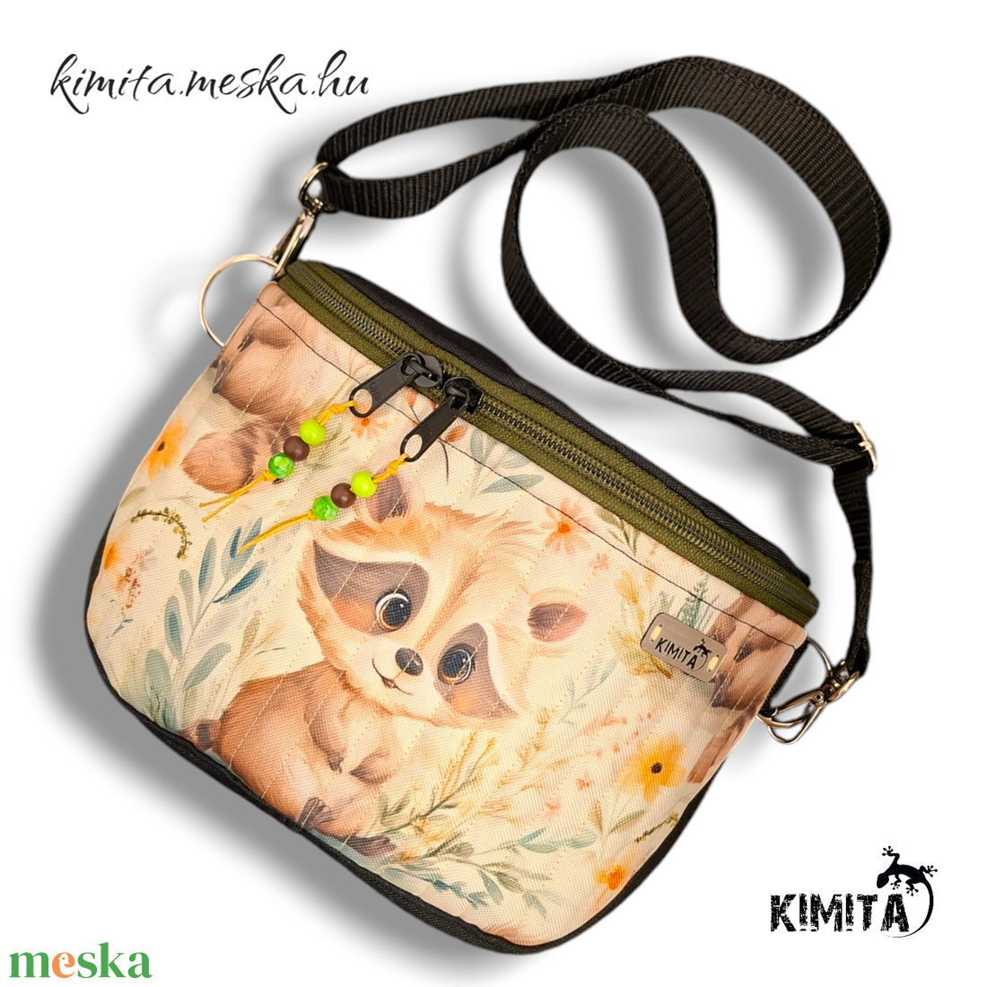 Mosómacis crossbody táska - táska & tok - kézitáska & válltáska - vállon átvethető táska - Meska.hu