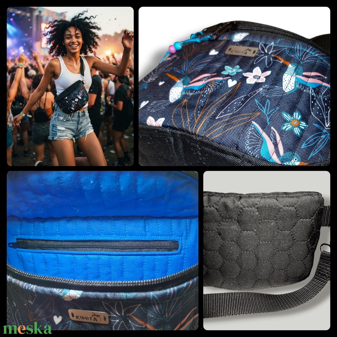 Kolibri - crossbody táska - táska & tok - kézitáska & válltáska - vállon átvethető táska - Meska.hu