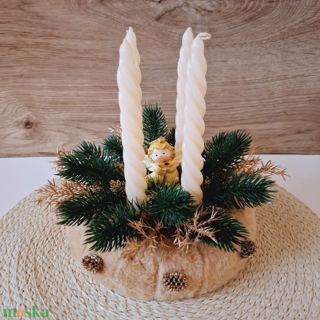 Angyalkás adventi asztaldísz - karácsony - adventi díszek - adventi asztaldísz - Meska.hu Angyalkás adventi asztaldísz - karácsony - adventi díszek - adventi asztaldísz - Meska.hu