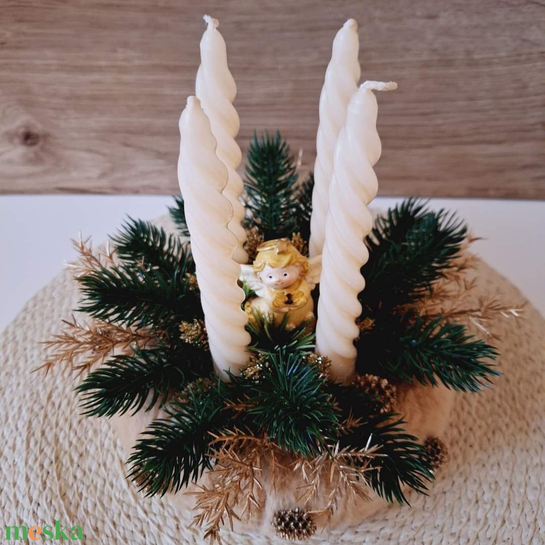 Angyalkás adventi asztaldísz - karácsony - adventi díszek - adventi asztaldísz - Meska.hu Angyalkás adventi asztaldísz - karácsony - adventi díszek - adventi asztaldísz - Meska.hu
