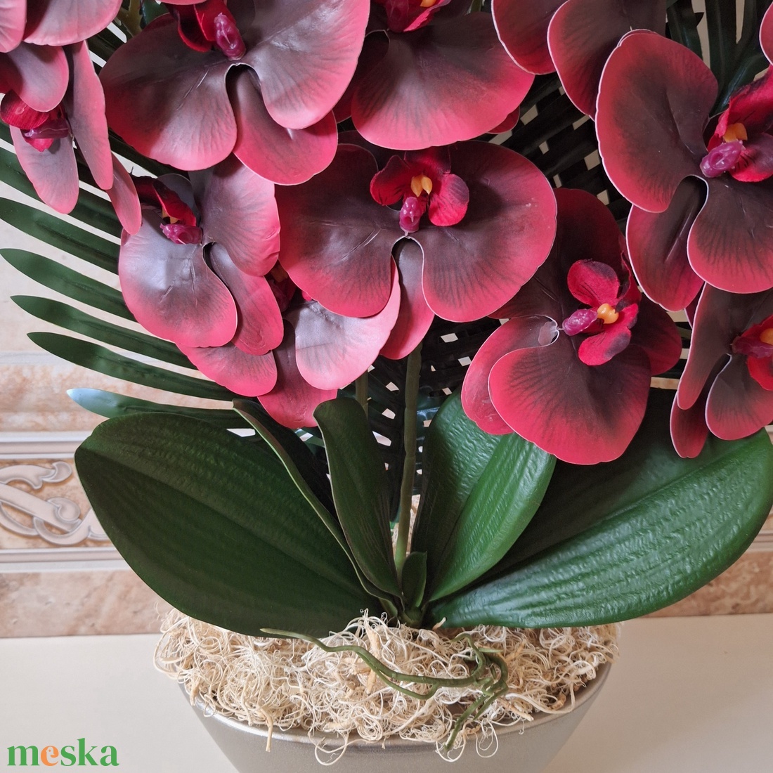 Bordó három szálas orchidea dekoráció kerámia kaspóban II. - otthon & életmód - dekoráció - asztal és polc dekoráció - asztaldísz - Meska.hu Bordó három szálas orchidea dekoráció kerámia kaspóban II. - otthon & életmód - dekoráció - asztal és polc dekoráció - asztaldísz - Meska.hu