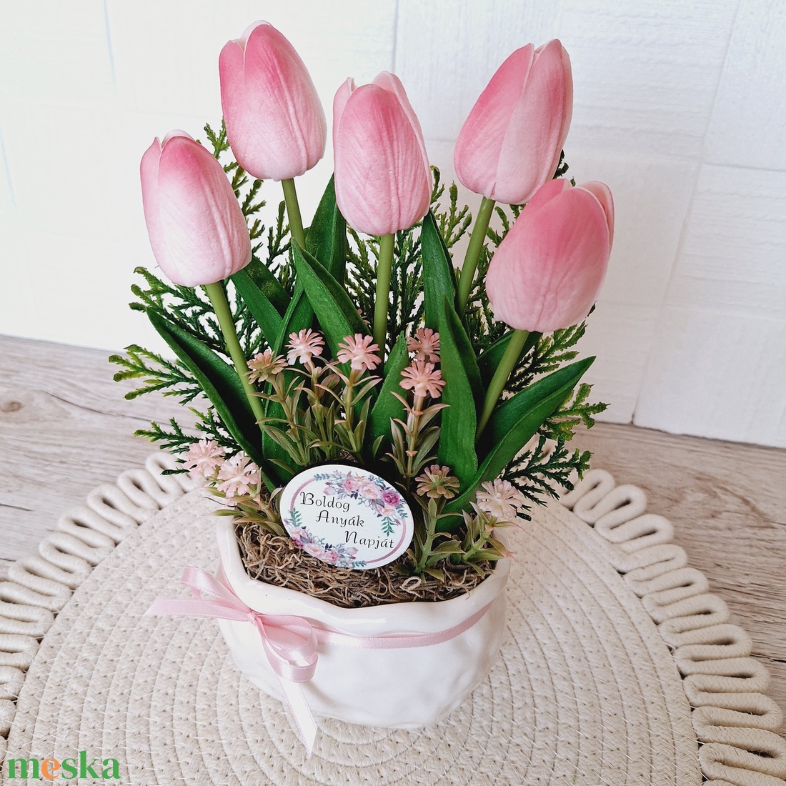 Tavaszi tulipános asztaldísz II. - otthon & életmód - dekoráció - asztal és polc dekoráció - asztaldísz - Meska.hu Tavaszi tulipános asztaldísz II. - otthon & életmód - dekoráció - asztal és polc dekoráció - asztaldísz - Meska.hu