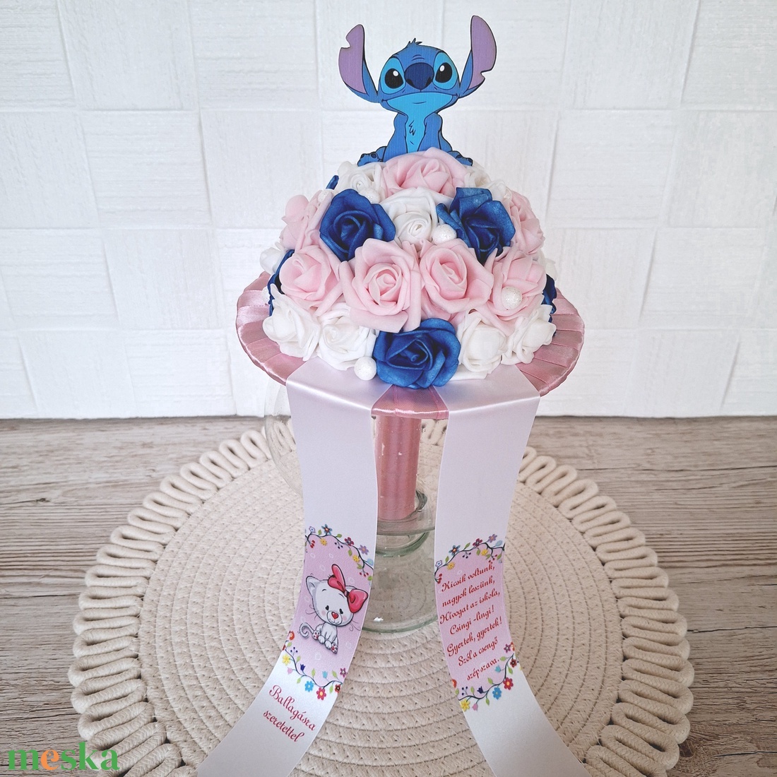 Ovis ballagási csokor-stitch - otthon & életmód - dekoráció - Meska.hu