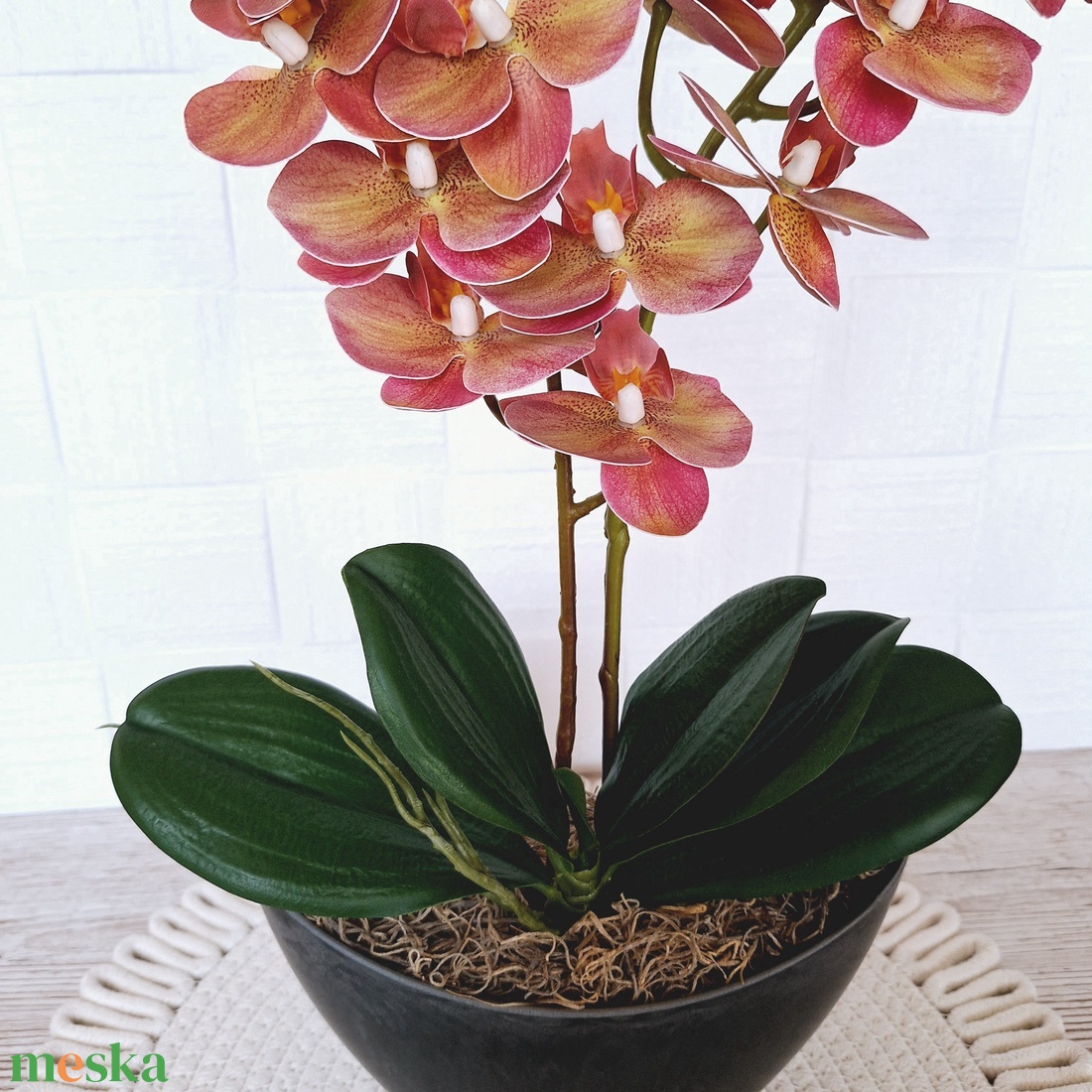 Két szálas élethű orchidea dekoráció - otthon & életmód - dekoráció - asztal és polc dekoráció - asztaldísz - Meska.hu Két szálas élethű orchidea dekoráció - otthon & életmód - dekoráció - asztal és polc dekoráció - asztaldísz - Meska.hu