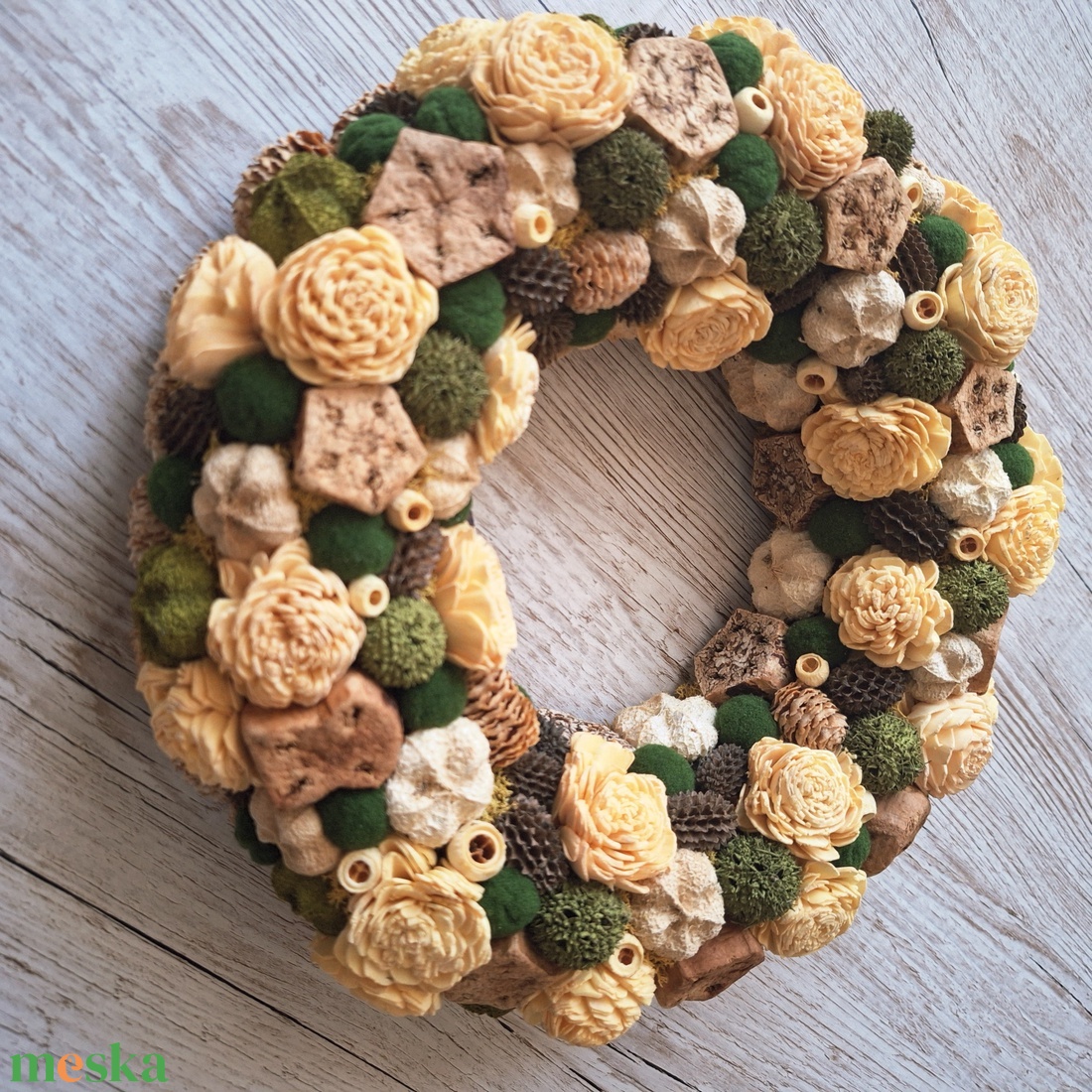 Kopogtató termésekkel díszítve - otthon & életmód - dekoráció - ajtó- és ablak dekoráció - ajtódísz & kopogtató - Meska.hu
