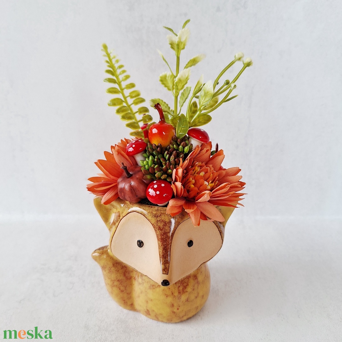 Cuki őszi dekoráció rókás kaspóban - otthon & életmód - dekoráció - asztal és polc dekoráció - asztaldísz - Meska.hu Cuki őszi dekoráció rókás kaspóban - otthon & életmód - dekoráció - asztal és polc dekoráció - asztaldísz - Meska.hu