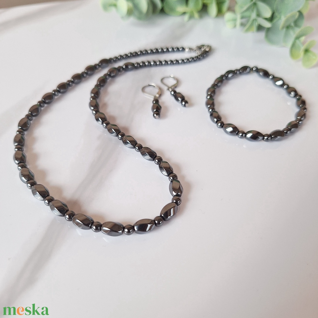 Hematit ásvány ékszer szett - ékszer - ékszerszett - Meska.hu Hematit ásvány ékszer szett - ékszer - ékszerszett - Meska.hu